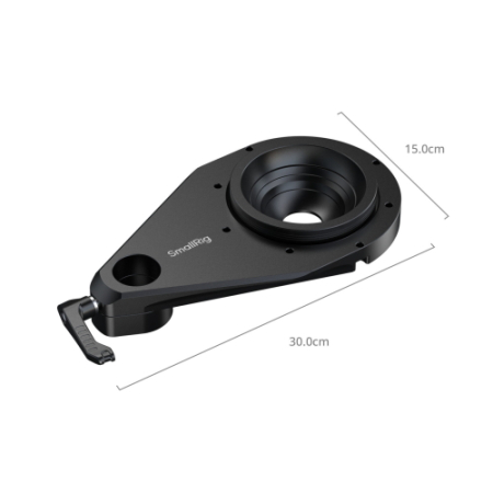 SmallRig 6253 - płytka z zaciskiem, adapter do mocowania głowicy statywu do wózka do produkcji video (75mm/100mm) - wymiary